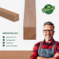 Holzleiste - Mahagoni gehobelt - 23x23x1000mm
