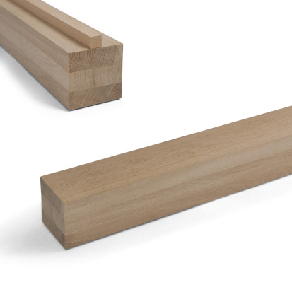 Leimholz - Eiche nach Maß - 80x80mm