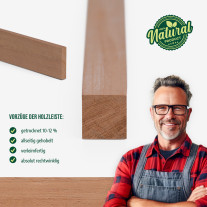 Wood strip - Planed mahogany - 20x50x1000mm