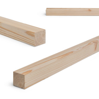 Wood strip - Larch planed - 23x23x1000mm