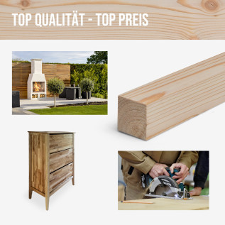 Wood strip - Larch planed - 23x23x1000mm