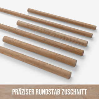 Rundstab - Eiche gehobelt - ⌀20x1000mm