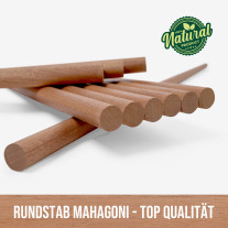 Rundstab - Mahagoni gehobelt - ⌀30x1000mm