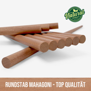 Rundstab - Mahagoni gehobelt - ⌀30x1000mm