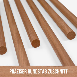 Rundstab - Mahagoni gehobelt - ⌀30x1000mm