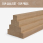 10er-Set Holzleiste - Eiche gehobelt - 25x25x500mm