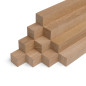 10er-Set Holzleiste - Eiche gehobelt - 30x30x500mm