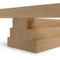 10er-Set Holzleiste - Eiche gehobelt - 30x30x500mm