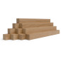 10-piece set of wooden strips - planed oak - 40x40x500mm 10-piece set of wooden strips - planed oak - 40x40x500mm