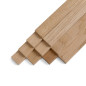 10er-Set Holzleiste - Eiche gehobelt - 8x20x500mm