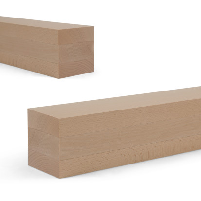 Leimholz - Buche nach Maß - 80x80mm