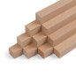 10er-Set Holzleiste - Buche gehobelt - 25x25x500mm