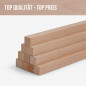10er-Set Holzleiste - Buche gehobelt - 25x25x500mm