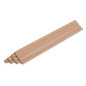 10-piece set of wooden strips - planed beech - 8x20x500mm