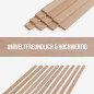 10-piece set of wooden strips - planed beech - 8x20x500mm