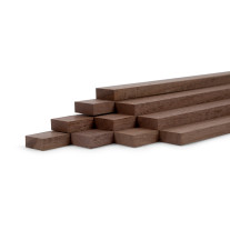 10er-Set Holzleiste - Nussbaum gehobelt - 8x20x500mm