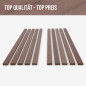 10-piece set of wooden strips - planed walnut - 8x25x500mm