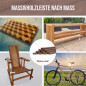 10-piece set of wooden strips - planed walnut - 8x25x500mm