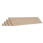 10-piece set of wooden strips - planed ash - 40x40x500mm