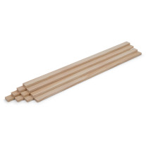10-piece set of wooden strips - planed ash - 8x20x500mm