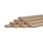 10er-Set Holzleiste - Esche gehobelt - 8x20x500mm