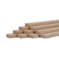 10er-Set Holzleiste - Esche gehobelt - 8x20x500mm
