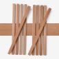 10er-Set Holzleiste - Mahagoni gehobelt - 30x30x500mm