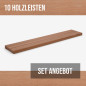 10er-Set Holzleiste - Mahagoni gehobelt - 8x20x500mm