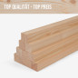 10er-Set Holzleiste - Lärche gehobelt - 30x30x500mm