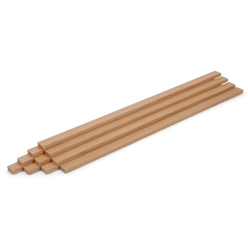 10er-Set Holzleiste - Lärche gehobelt - 8x20x500mm