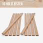 10er-Set Holzleiste - Lärche gehobelt - 8x20x500mm