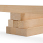 10er-Set Holzleiste - Birke gehobelt - 30x30x500mm