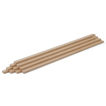 10-piece set of wooden strips - planed birch - 8x20x500mm