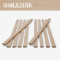 10-piece set of wooden strips - planed birch - 8x20x500mm