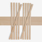 10-piece set of wooden strips - planed birch - 8x20x500mm