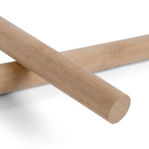 Rundstab - Eiche gehobelt - Ø 25 x 300-1000mm