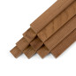 10er-Set Holzleiste - Teak gehobelt - 20/20/500mm