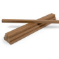 10er-Set Holzleiste - Teak gehobelt - 20/20/500mm