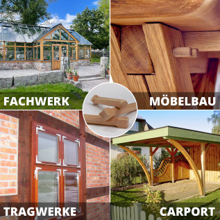 Holznägel - Eiche gefast - L 220mm