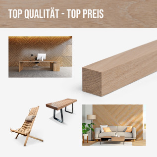 Holzleiste - Eiche nach Maß - Präziser Zuschnittservice und erstklassige Qualität für Ihre Projekte.