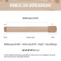Holznägel - Lärche gefast - L 260mm
