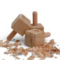 Decorative nails - Oak chamfered - 25x25x25mm Decorative nails - Oak chamfered - 25x25x25mm