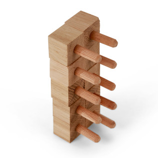 Ziernägel - Eiche gefast - 25x25x25mm