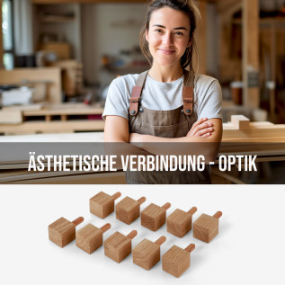 Ziernägel - Eiche standard - 25x25x25mm