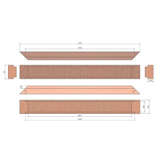 Wooden frame for Magic Mirror