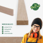 Holzleiste - Eiche gehobelt - 8x20x1000mm