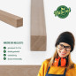 Wood strip - planed oak - 23x23x1000mm