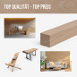 Wood strip - planed oak - 23x23x1000mm