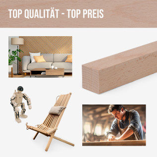 Holzleiste - Buche gehobelt - 20x20x1000mm