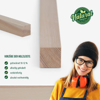 Wood strip - planed ash - 20x20x1000mm